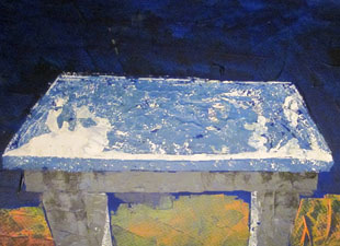 kleine bank auf dem harburger friedhof