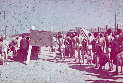 Gefangene Rotarmisten im Kriegsgefangenenlager Zeithain 1942