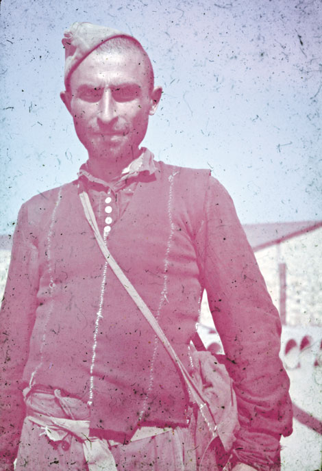 Gefangener Rotarmist im Kriegsgefangenenlager Zeithain 1942