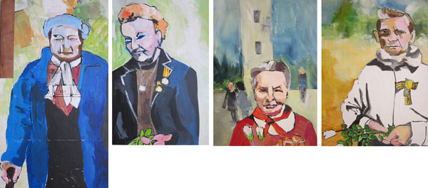 Russische Frauen, die während der Nazizeit als Kinder in Sachsen gefangen gehalten wurden